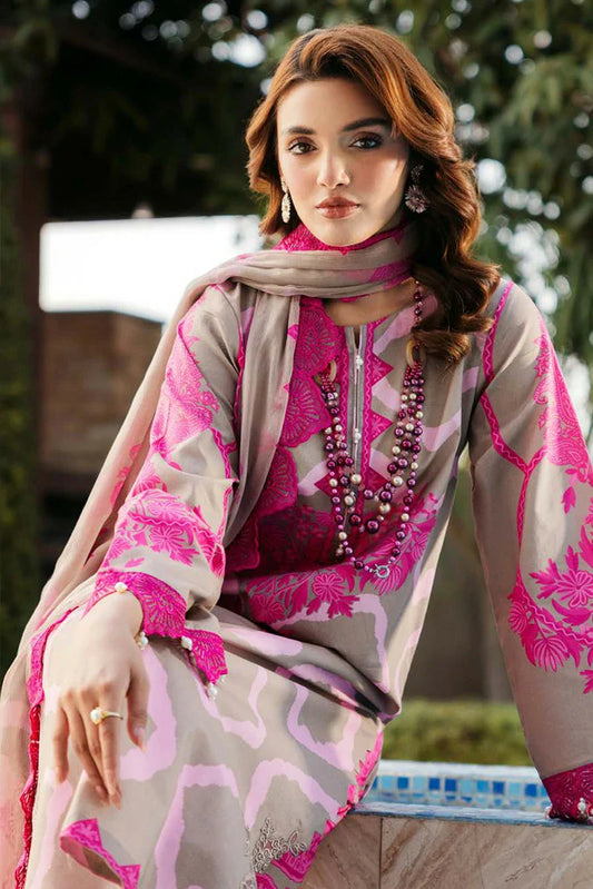 Picture of Charizma - Sheen Chunri Embroidered Printed Lawn Edition Vol 2 - SH5-09 - Unstitched - Available at Raja Sahib