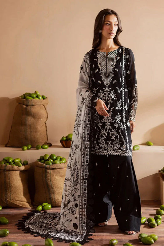 Picture of Nureh - Koyal Monochrome Lawn Collection - NE-165 - Unstitched - Available at Raja Sahib