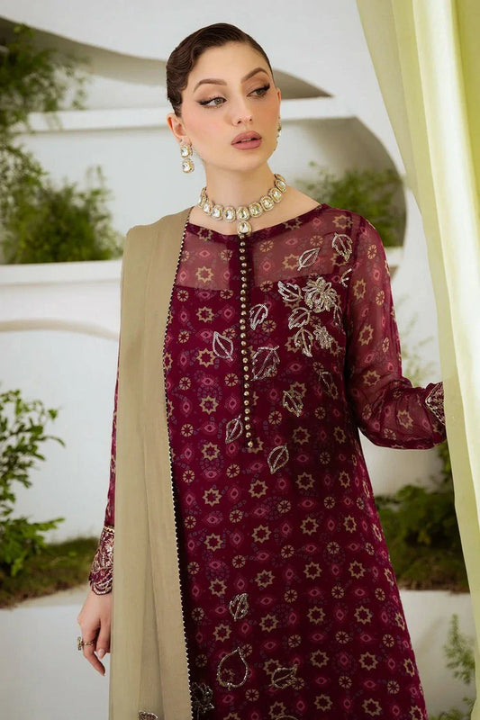 Picture of Nureh - Amaya Embroidered & Printed Chiffon Collection Vol 3 - AM-20 - Unstitched - Available at Raja Sahib