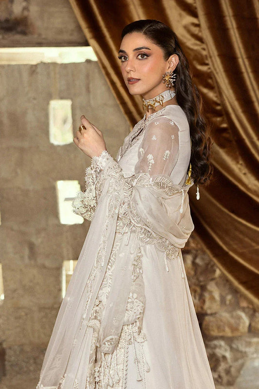 Picture of Qalamkar - Festive Embroidered Chiffons Collection - WC-03 Roise - Unstitched - Available at Raja Sahib