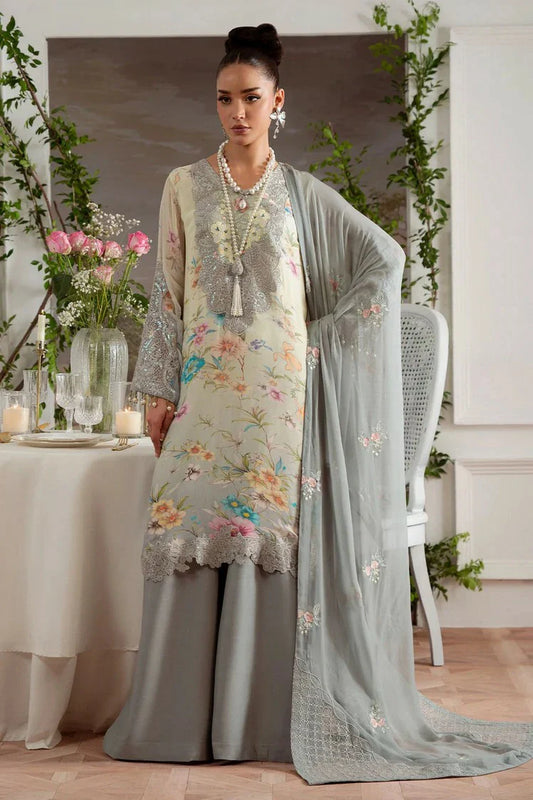 Picture of Nureh - Amaya Embroidered & Printed Chiffon Collection Vol 4 - AM-27 - Unstitched - Available at Raja Sahib