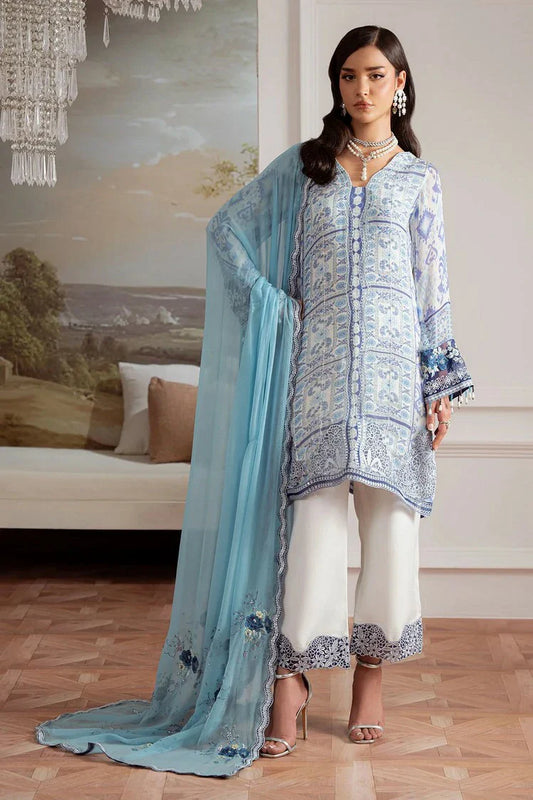Picture of Nureh - Amaya Embroidered & Printed Chiffon Collection Vol 4 - AM-28 - Unstitched - Available at Raja Sahib