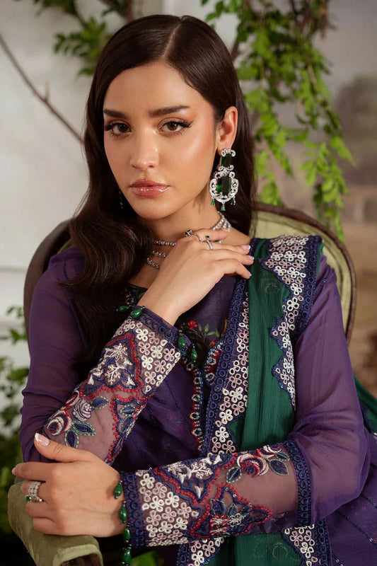 Picture of Nureh - Amaya Embroidered & Printed Chiffon Collection Vol 4 - AM-29 - Unstitched - Available at Raja Sahib