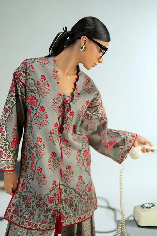 Picture of Saira Rizwan - Joolie Prints - SILVER LINING – JPU25-03 - Unstitched - Available at Raja Sahib
