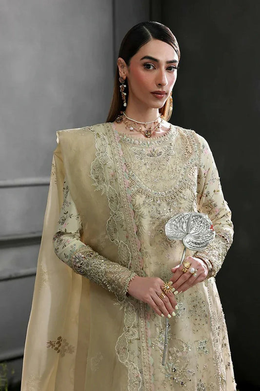 Picture of Qalamkar - Elirah Formals - MF-04 IVORY GRACE - Unstitched - Available at Raja Sahib