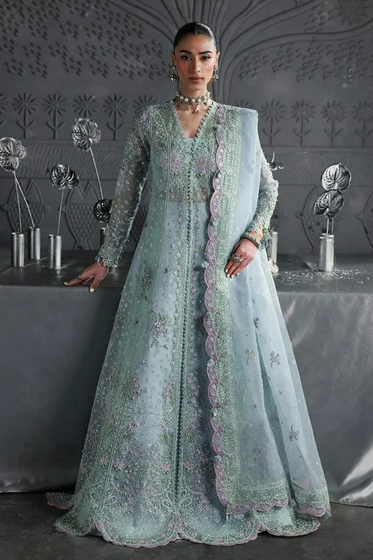 Picture of Qalamkar - Elirah Formals - MF-08 SERENE AQUA - Unstitched - Available at Raja Sahib