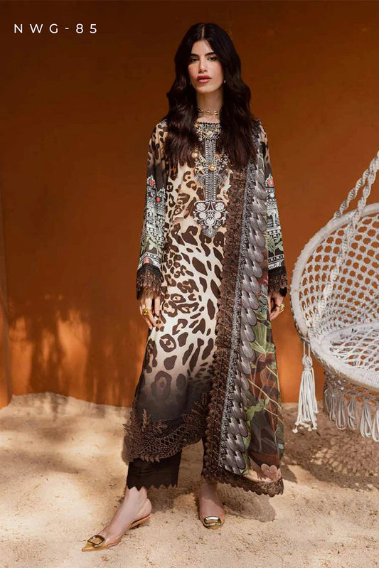 Picture of Nureh - Gardenia Embroidered Viscose Slub Linen Collection Vol 1 - NWG-85 - Unstitched - Available at Raja Sahib