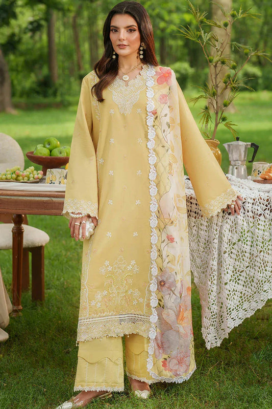 Picture of Asifa & Nabeel - Eden Cambric Collection - Golden Dust ECU25-10 - Unstitched - Available at Raja Sahib
