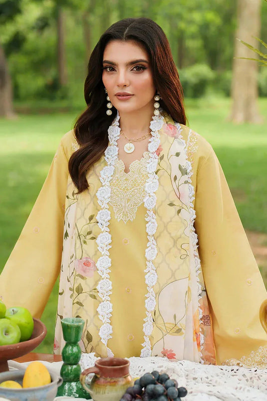 Picture of Asifa & Nabeel - Eden Cambric Collection - Golden Dust ECU25-10 - Unstitched - Available at Raja Sahib