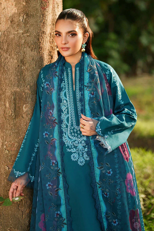 Picture of Asifa & Nabeel - Eden Cambric Collection - Iris Cloud ECU25-05 - Unstitched - Available at Raja Sahib