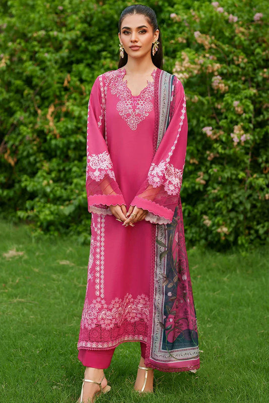 Picture of Asifa & Nabeel - Eden Cambric Collection - Pink Reverie ECU25-06 - Unstitched - Available at Raja Sahib