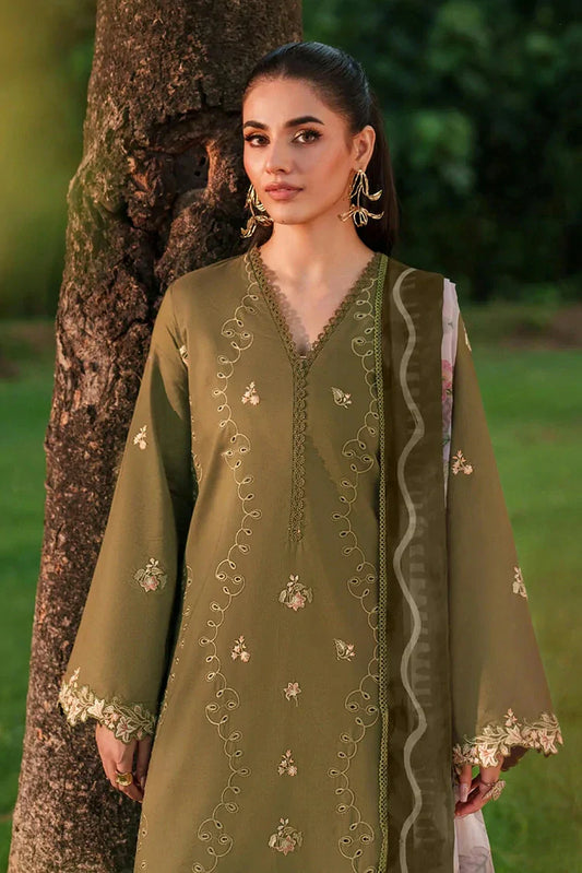 Picture of Asifa & Nabeel - Eden Cambric Collection - Gardenia Grace ECU25-09 - Unstitched - Available at Raja Sahib