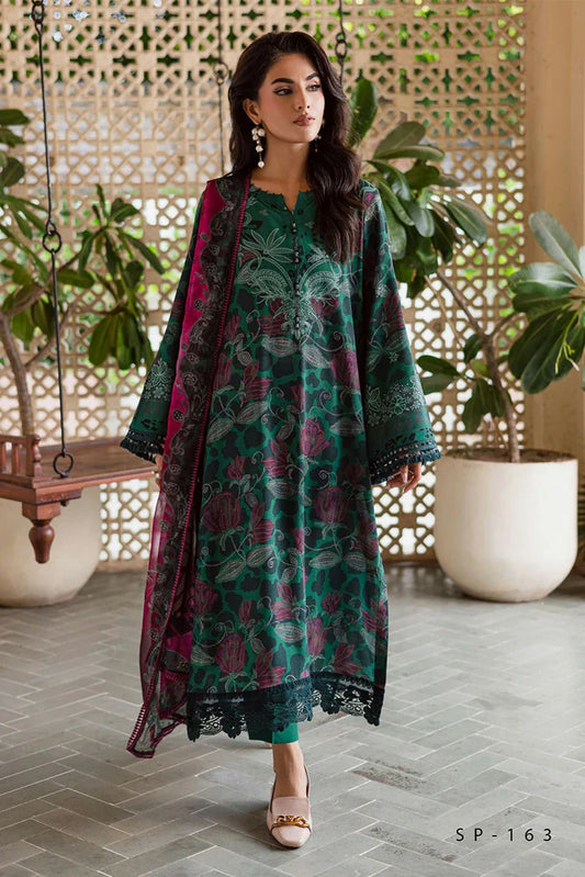 Picture of Nureh - Signature Prints Printed Viscose Slub Linen Collecton Vol 1 - SP-163 - Unstitched - Available at Raja Sahib