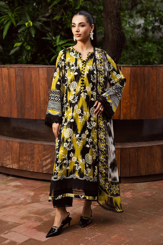 Picture of Nureh - Signature Prints Printed Viscose Slub Linen Collecton Vol 1 - SP-168 - Unstitched - Available at Raja Sahib