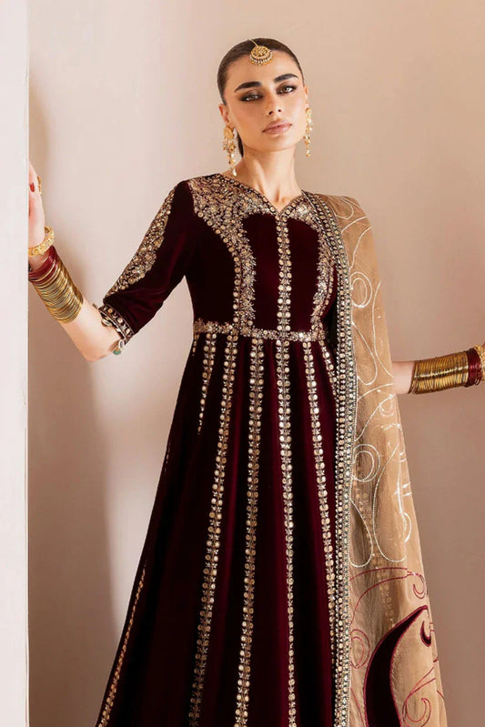 Picture of Jazmin - Chaandani Luxury Velvet Formals - CVF D-12 GULMIRA - Unstitched - Available at Raja Sahib