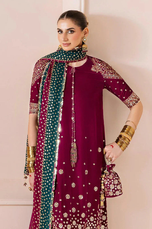 Picture of Jazmin - Chaandani Luxury Velvet Formals - CVF D-02 GAUHAR - Unstitched - Available at Raja Sahib