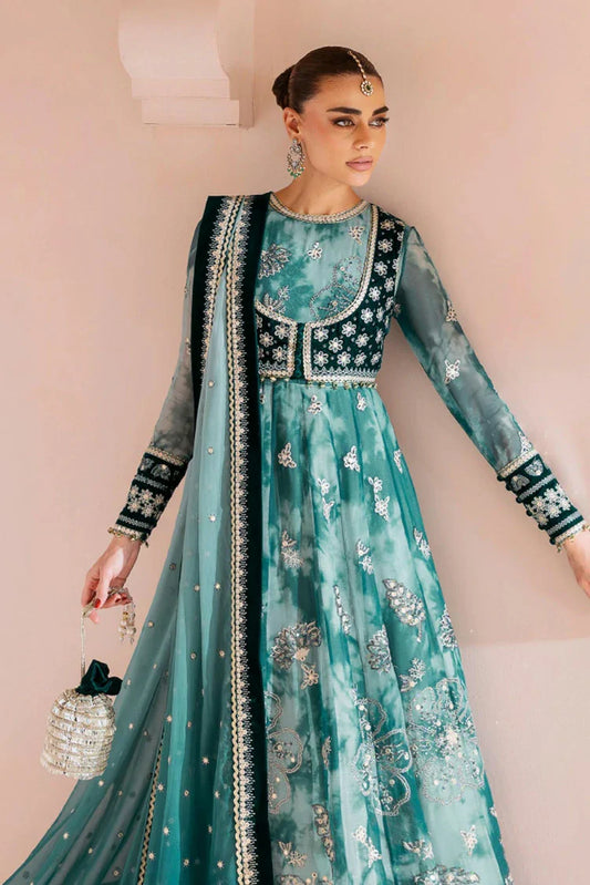 Picture of Jazmin - Chaandani Luxury Velvet Formals - CVF D-06 NEELAM - Unstitched - Available at Raja Sahib