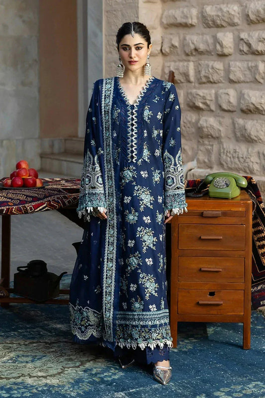 Picture of Kahf - Jewel Karandi Collection - KKH-02 AZURE BLUE - Unstitched - Available at Raja Sahib