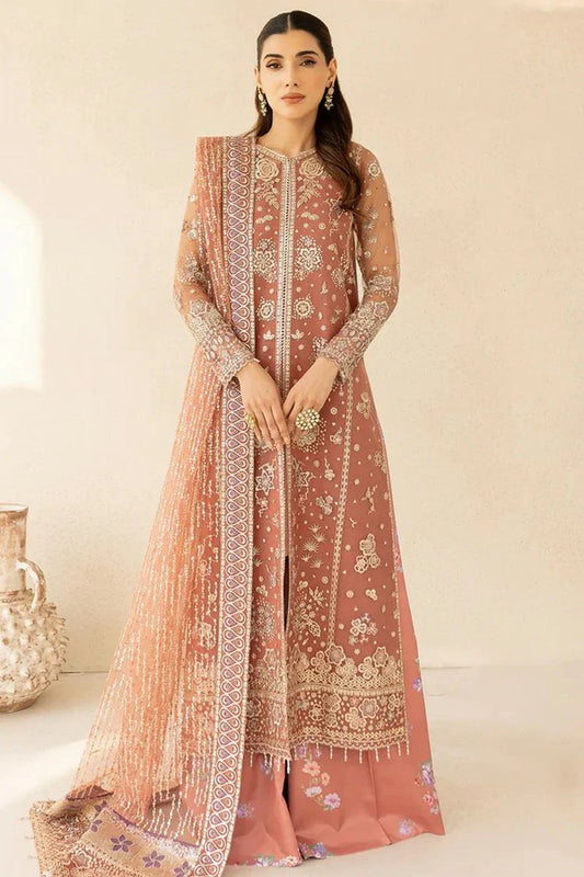 Picture of Farasha - Luzella Premium Formals - 07-VINTAGE ROSE - Unstitched - Available at Raja Sahib