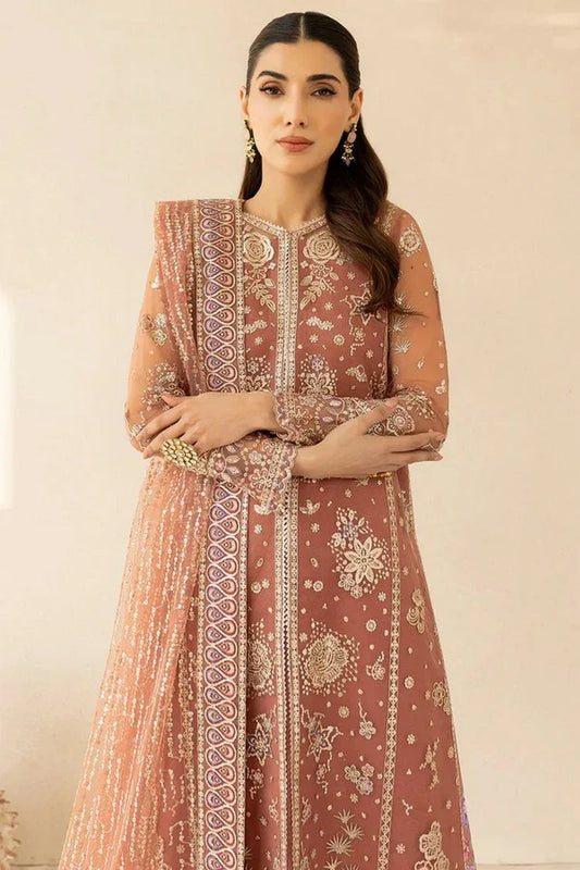 Picture of Farasha - Luzella Premium Formals - 07-VINTAGE ROSE - Unstitched - Available at Raja Sahib