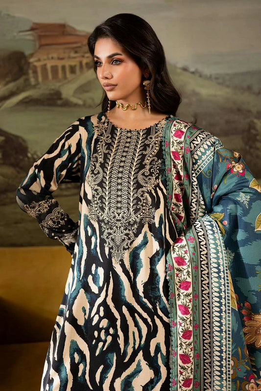 Picture of Nureh - Signature Prints Printed Doria Linen Collecton Vol 2 - SP-171 - Unstitched - Available at Raja Sahib