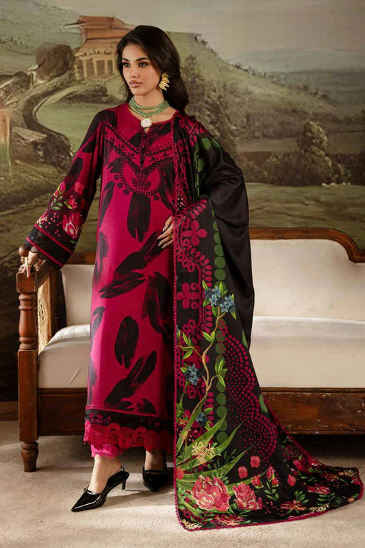 Picture of Nureh - Signature Prints Printed Doria Linen Collecton Vol 2 - SP-177 - Unstitched - Available at Raja Sahib