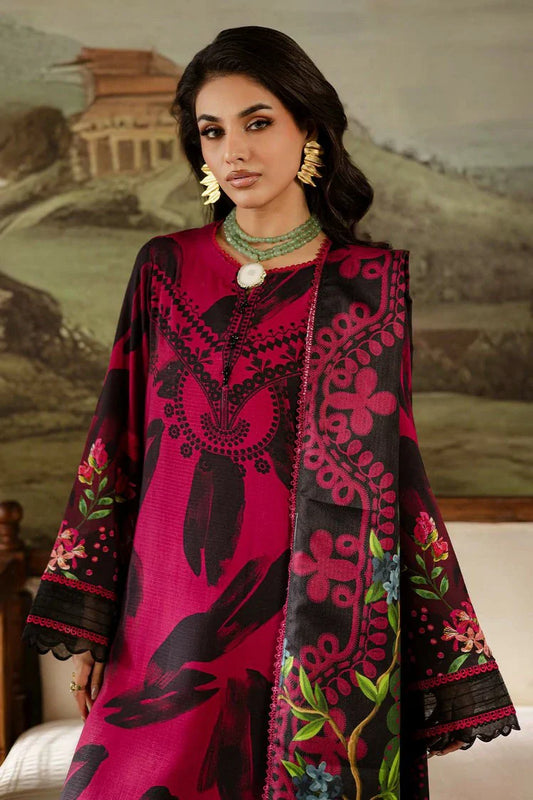 Picture of Nureh - Signature Prints Printed Doria Linen Collecton Vol 2 - SP-177 - Unstitched - Available at Raja Sahib