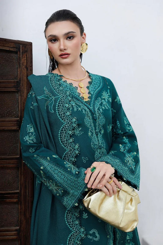 Picture of Qalamkar - Qline Luxury Linen Collection - KL-11 MEADOW - Unstitched - Available at Raja Sahib
