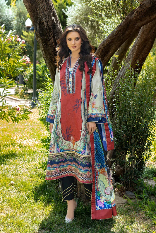 Picture of Mushq - Nirvana Printed Silk Collection - HUNPS 250105 Ethereal Gleam - Unstitched - Available at Raja Sahib