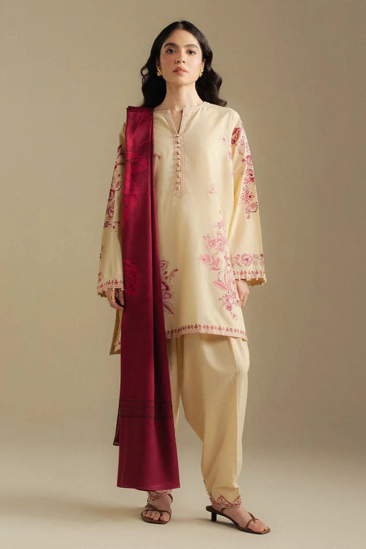 Picture of Zara Shahjahan - Coco Winter Collection - SNOWDROP-10A - Unstitched - Available at Raja Sahib