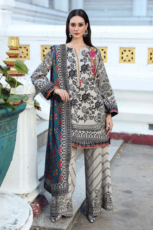 Picture of Charizma - Combination Embroidered Linen Collection Vol 2 - CCW6-19 - Unstitched - Available at Raja Sahib