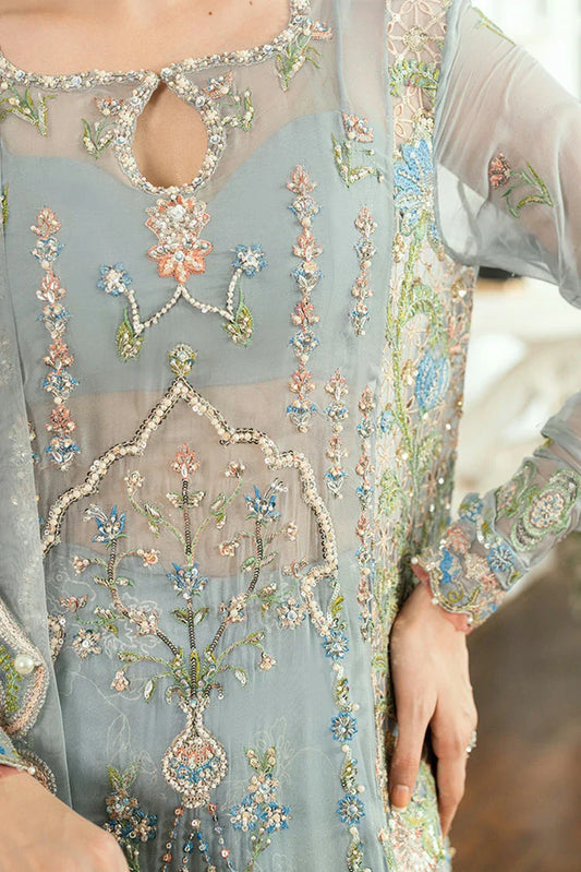 Picture of Mushq - Shaam Shandar Chiffon Collection - Jashn e Jahanara MUNCH250105U - Unstitched - Available at Raja Sahib