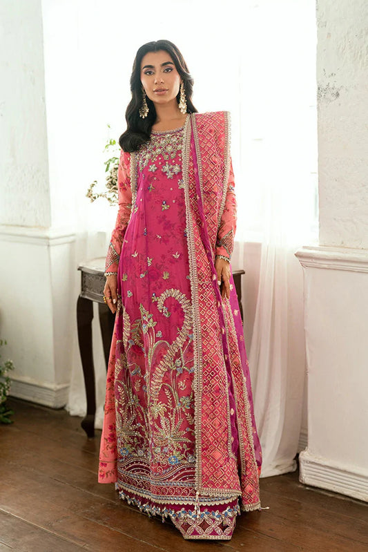 Picture of Mushq - Shaam Shandar Chiffon Collection - Geet Gulabi MUNCH250106U - Unstitched - Available at Raja Sahib