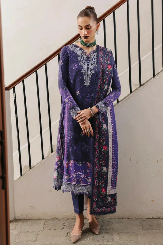 Picture of Qalamkar - Qprints Fall Collection - QW-03 (B) VANNA - Unstitched - Available at Raja Sahib