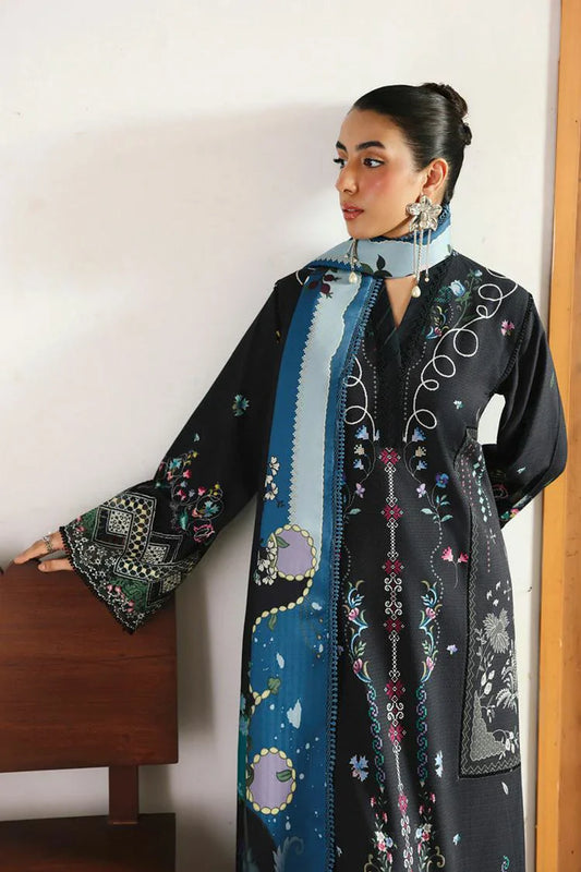 Picture of Qalamkar - Qprints Fall Collection - QW-06 (B) SKYE - Unstitched - Available at Raja Sahib