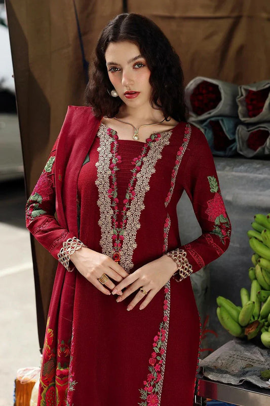 Picture of Charizma - Poshima Embroidered Peach Leather Collection Vol 1 - PSW5-01 - Unstitched - Available at Raja Sahib