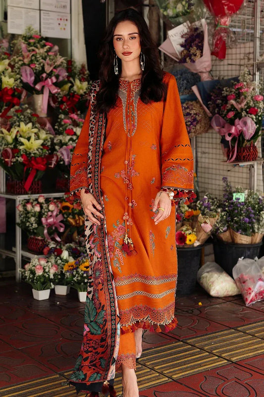Picture of Charizma - Poshima Embroidered Peach Leather Collection Vol 1 - PSW5-03 - Unstitched - Available at Raja Sahib