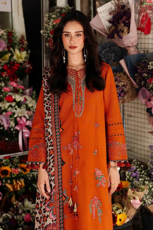 Picture of Charizma - Poshima Embroidered Peach Leather Collection Vol 1 - PSW5-03 - Unstitched - Available at Raja Sahib