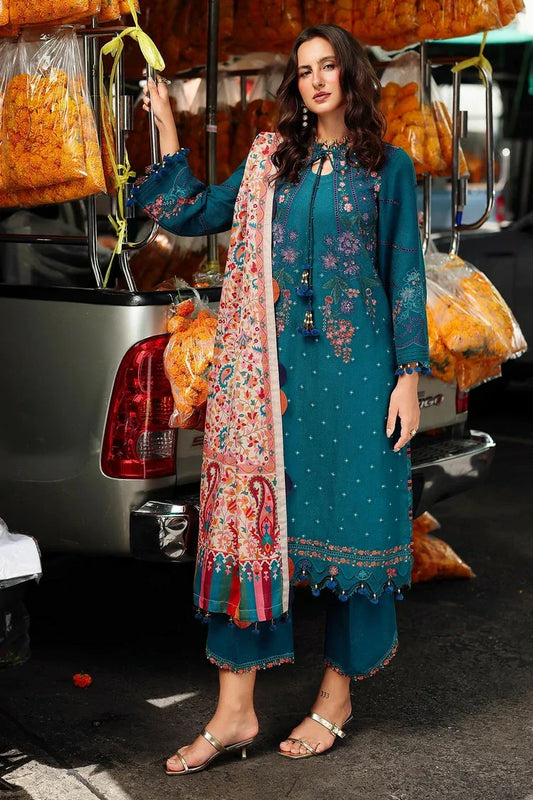 Picture of Charizma - Poshima Embroidered Peach Leather Collection Vol 1 - PSW5-06 - Unstitched - Available at Raja Sahib