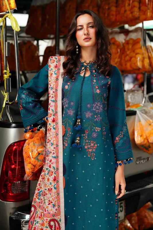 Picture of Charizma - Poshima Embroidered Peach Leather Collection Vol 1 - PSW5-06 - Unstitched - Available at Raja Sahib