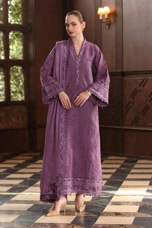 Picture of Noor by Saadia Asad - Noor Winter Pashmina Shawl - D6-Serenity - Unstitched - Available at Raja Sahib