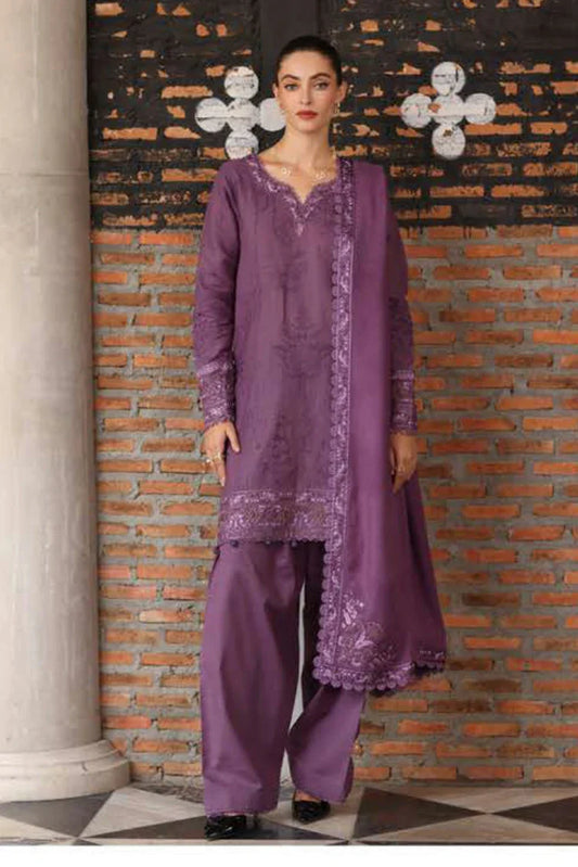 Picture of Noor by Saadia Asad - Noor Winter Pashmina Shawl - D6-Serenity - Unstitched - Available at Raja Sahib