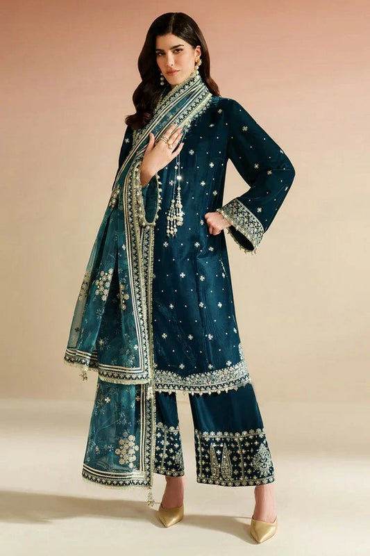 Picture of Jazmin - Velvet Vogue Luxury Formals - VVF D-02 - Unstitched - Available at Raja Sahib