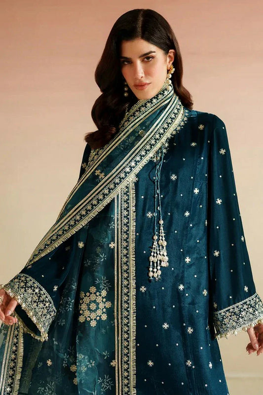 Picture of Jazmin - Velvet Vogue Luxury Formals - VVF D-02 - Unstitched - Available at Raja Sahib
