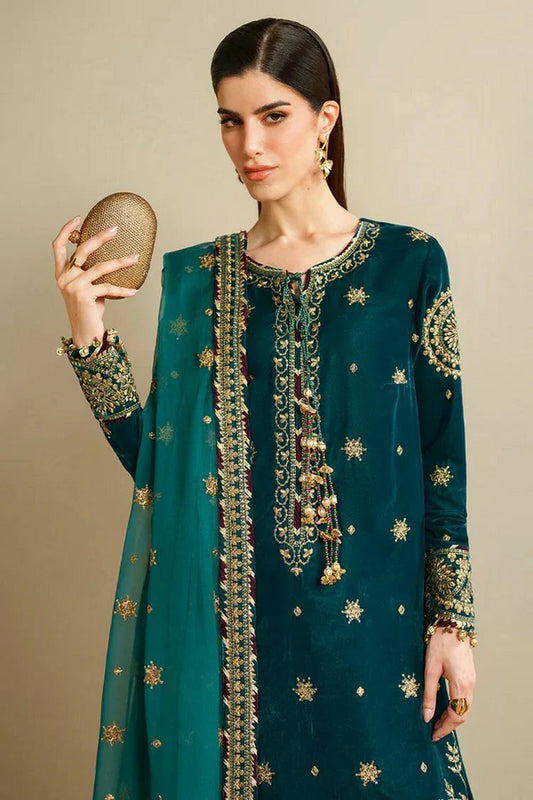 Picture of Jazmin - Velvet Vogue Luxury Formals - VVF D-08 - Unstitched - Available at Raja Sahib