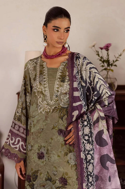 Picture of Nureh - Signature Prints Printed Linen Jacquard Collecton Vol 4 - SP-191 - Unstitched - Available at Raja Sahib