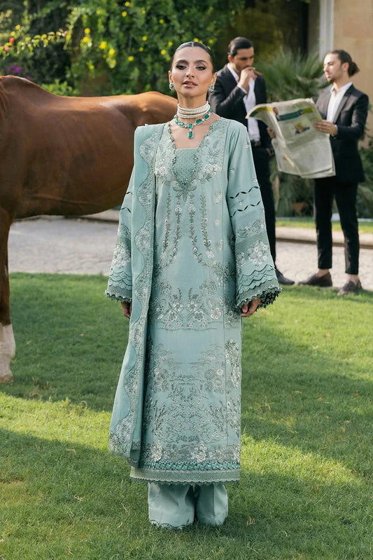 Picture of Elaf - Luxury Winter Collection - EWK-7A MINTFROST - Unstitched - Available at Raja Sahib