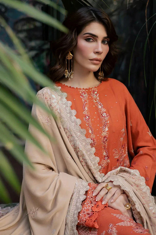 Picture of Nureh - Exclusive Luxury Unstitched Peach Leather Collection - NE-184 - Unstitched - Available at Raja Sahib