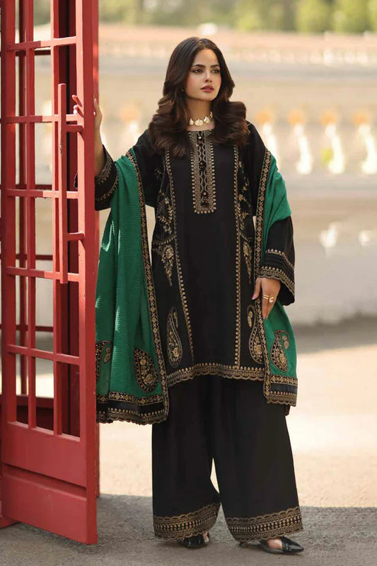 Picture of Charizma - Signature Embroidered Peach Leather & Velvet Collection - CSW5-06 - Unstitched - Available at Raja Sahib