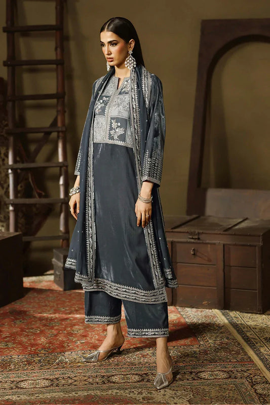 Picture of Charizma - Signora Premium Embroidered Velvet & Adda Work Collection Vol 1 - CVT5-03 - Unstitched - Available at Raja Sahib